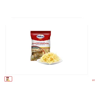 Fromage fondu rapé à l'emmental DELICE 1 kg