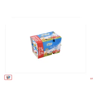 Yaourt aromatisé Fraise-Vanille VITALAIT 12 x 110 g