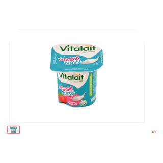Yaourt brassé Fraise VITALAIT 100 g