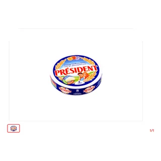 Fromage fondu PRESIDENT 8 portions