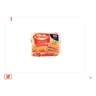 Fromage slice Croque emmental PRESIDENT 150 g