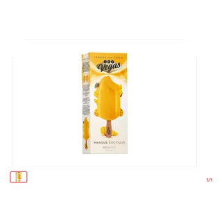 Bâtonnet Sorbet mangue exotique ICE VEGAS 90 ml