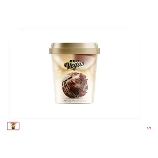 Glace Duo chocolat cheese cake ICE VEGAS 450 ml