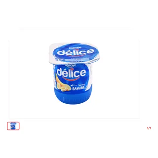 Yaourt aromatisé Banane DELICE DANONE 110 g