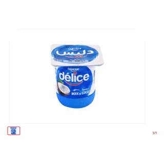Yaourt aromatisé Noix de coco DELICE DANONE 110 g