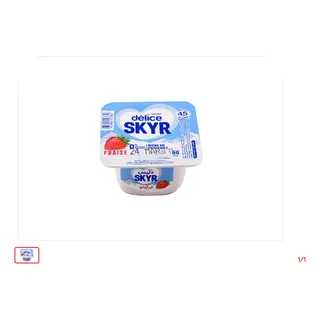 Yaourt Skyr Fraise DELICE DANONE 90 g