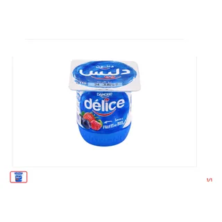 Yaourt aromatisé Fruits des bois DELICE DANONE 110 g