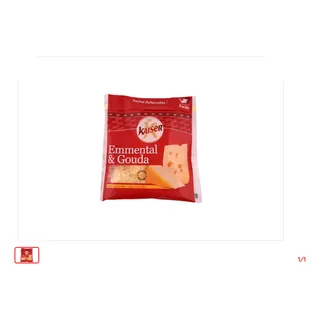 Fromage rapé Emmental et gouda KAISER 280 g