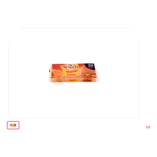 Fromage slice Burger cheddar PRESIDENT 300 g
