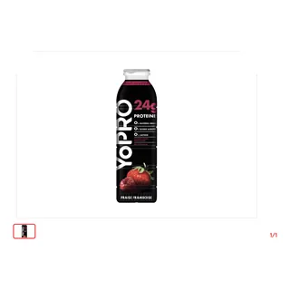 Yaourt à boire protéiné Yopro Fraise DELICE DANONE 300 g