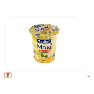 Spécialité laitière Banane NATILAIT Maxi-330 g