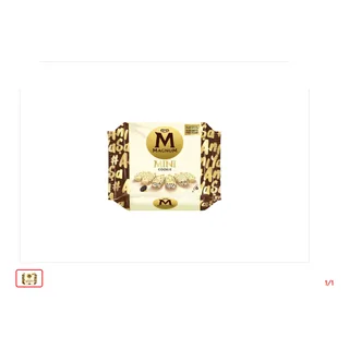 Glace Cookies-Amande MAGNUM 345 ml-6 Pièces Mini