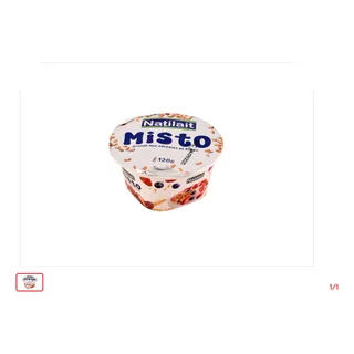 Yaourt brassé Aux céréales et aux fruits des bois - Misto NATILAIT 120 g