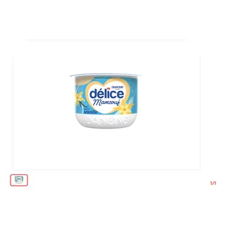 Yaourt brassé vanille DELICE DANONE 70 g