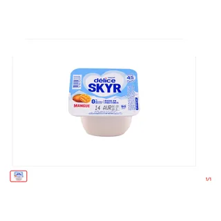 Yaourt Skyr Mangue DELICE DANONE 90 g