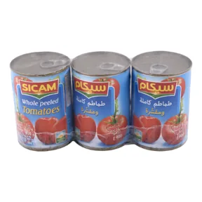 Sauce tomate pelée entière SICAM 3 x 400 g