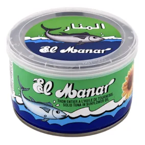 Thon entier Huile de tournesol EL MANAR 400 g