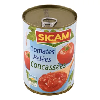 Sauce tomates pelées concassées SICAM 400 g