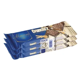 Barre biscuitée chocolatée Crunchi'z MAESTRO 3 x 28 g