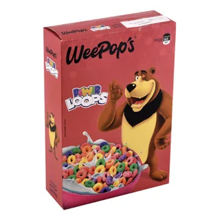 Céréales de blé, maïs et orge power loops WEEPOPS 300 g