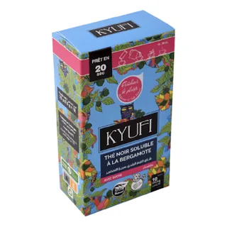 Thé noir soluble Bergamotte-Avec sucre KYUFI 10 Sachets