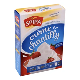 Crème chantilly SPIPA 2 x 40 g