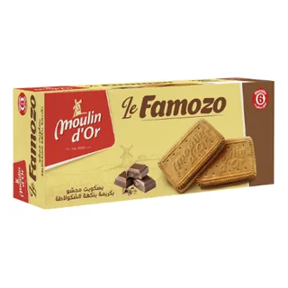 Biscuits fourrés Chocolat MOULIN D'OR 100 g