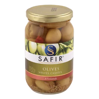 Olives vertes cassées A l'orientale SAPHIR 200 g