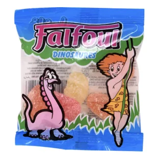 Bonbons gélifiés dinosaures FALFOUL 14 g