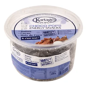 Choco pops dattes-cacao-noix de coco KARTAGO 250 g