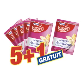 Sucre vanille VANOISE Lot de 6 x 8 g