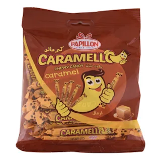 Bonbon lait CARAMELLO PAPILLON 20 Pièces-150 g