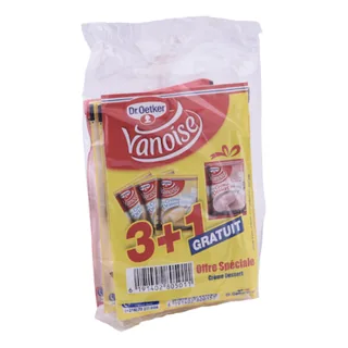 Crème dessert Vanille VANOISE 3 x 38 g +1 sachet fraise