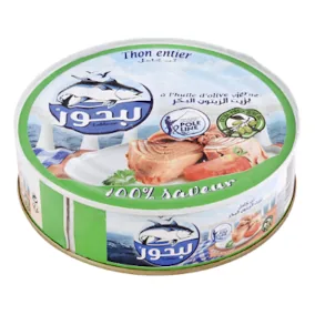 Thon entier à l'huile d'olive LEBHOUR la boite de 620 g