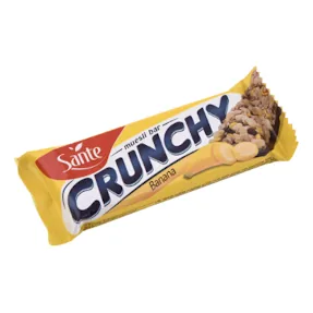 Barre de céréales sans sucre Crunchy banane-chocolat SANTE 40 g