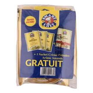 Crème pâtissière 3 vanille +1 Amande SMART CHEF