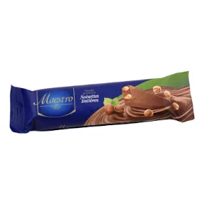 Barre chocolatée au lait Noisette entière MAESTRO 35 g