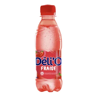 Eau gazéifiée fraise DELICE DELI'O 250 ml