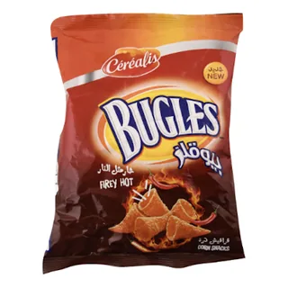 Chips Firey hot BUGLES 15 g