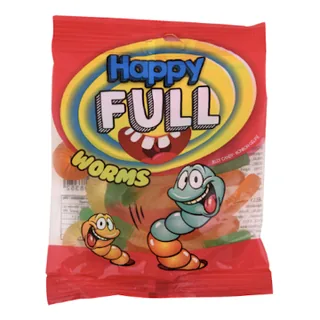 Bonbons gélifiés chenille HAPPY FULL 70 g
