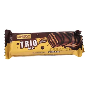 Gaufrette enrobée triple chocolat TRIO LINGOT 30 g