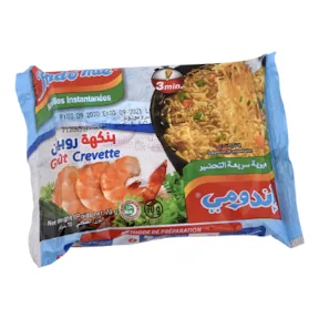 Pâtes noodeles Crevette INDOMIE 75 g