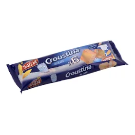 Gaufrette lait CROUSTINA 6 x 33 g