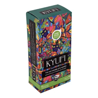 Thé vert soluble Menthe- sans sucre KYUFI 10 x 0,9 g