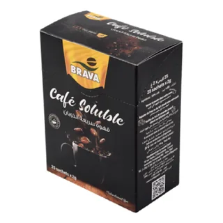 Café soluble BRAVA Agglomeré BRAVA 25 x 2 g