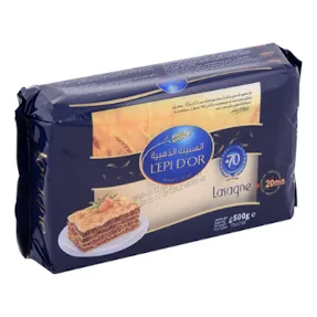 Pâte lasagne L'EPI D'OR le paquet de 500 g