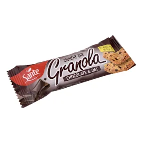 Barre de céréales sans sucre Granola avoine-chocolat SANTE 40 g