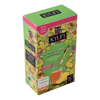 Thé vert soluble Citron-Avec sucre KYUFI 10 Sachets