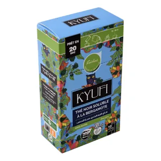 Thé noir soluble Bergamotte-Sans sucre KYUFI 10 Sachets