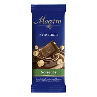 Chocolat au lait Sensations Noisettes MAESTRO 90 g